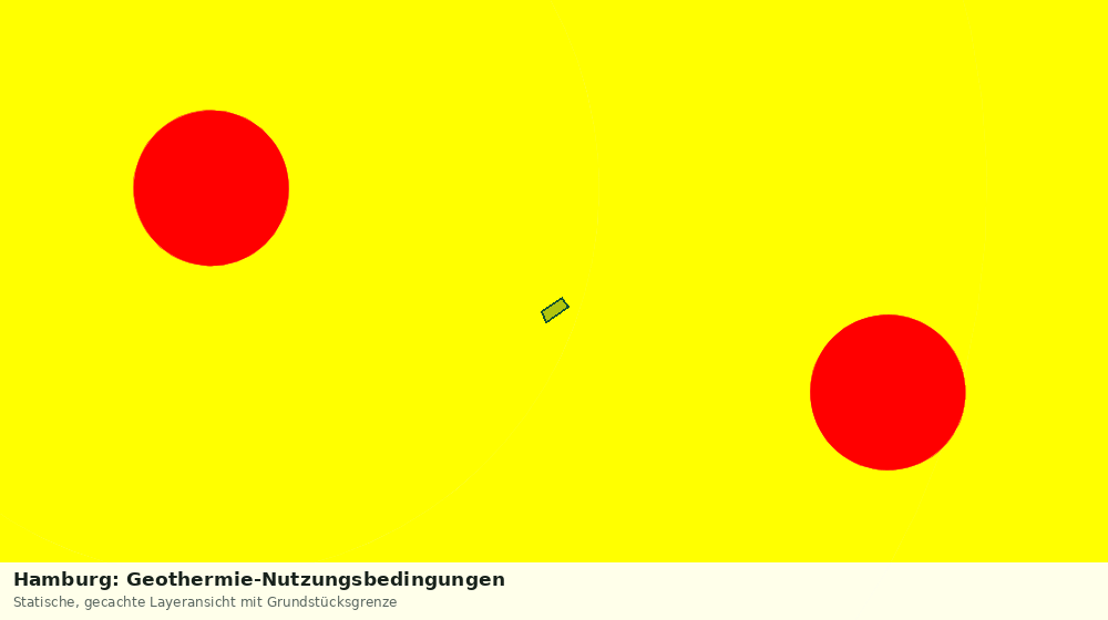 Statische Kartenansicht: Hamburg: Geothermie-Nutzungsbedingungen