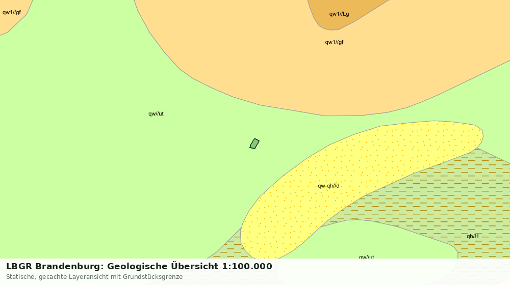 Statische Kartenansicht: LBGR Brandenburg: Geologische Übersicht 1:100.000