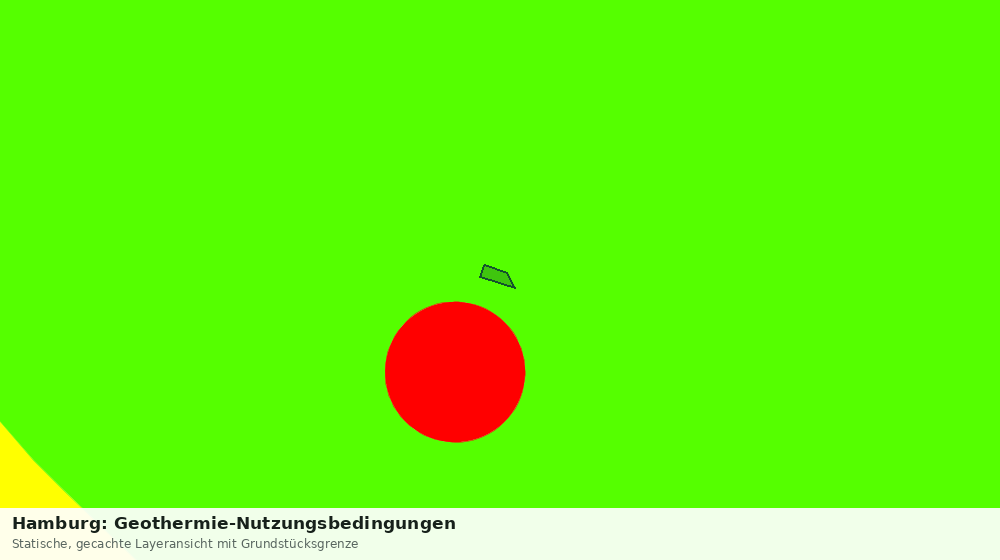 Statische Kartenansicht: Hamburg: Geothermie-Nutzungsbedingungen