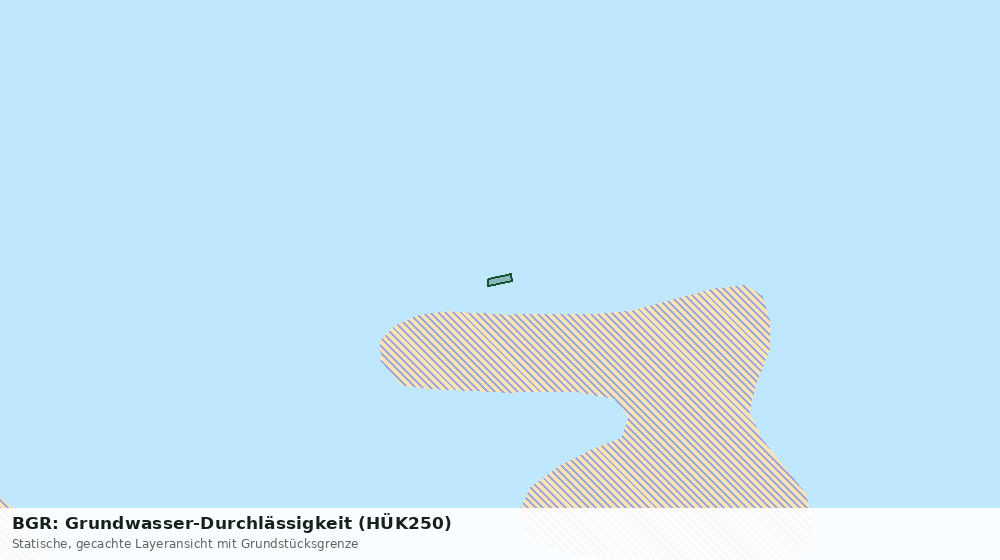 Statische Kartenansicht: BGR: Grundwasser-Durchlässigkeit (HÜK250)
