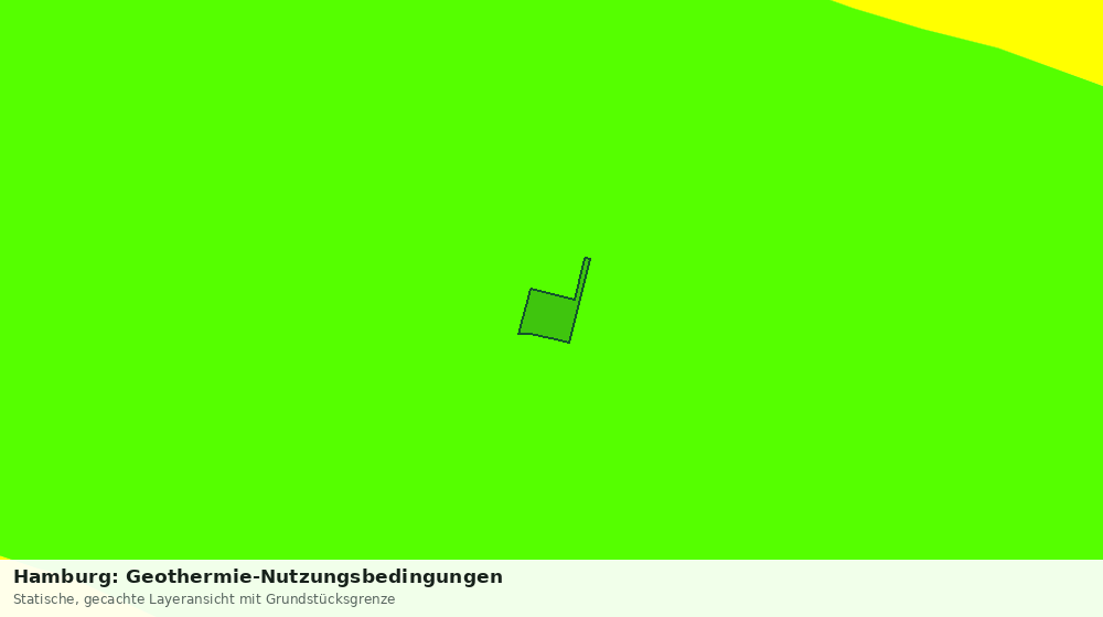 Statische Kartenansicht: Hamburg: Geothermie-Nutzungsbedingungen