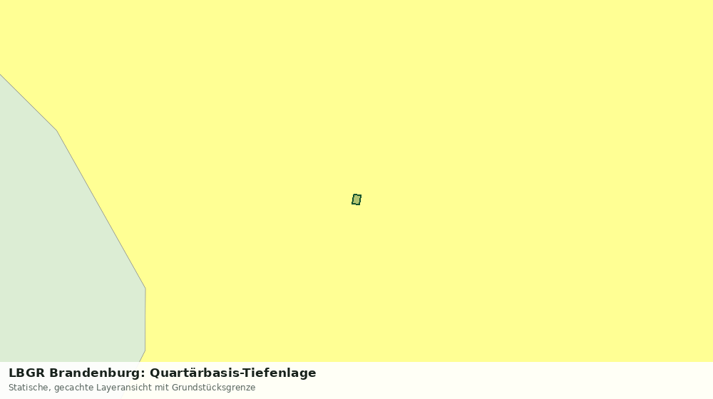 Statische Kartenansicht: LBGR Brandenburg: Quartärbasis-Tiefenlage