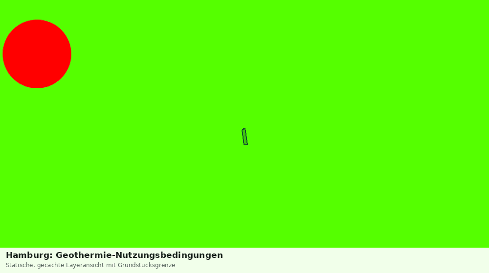 Statische Kartenansicht: Hamburg: Geothermie-Nutzungsbedingungen