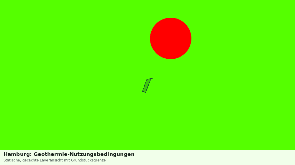 Statische Kartenansicht: Hamburg: Geothermie-Nutzungsbedingungen