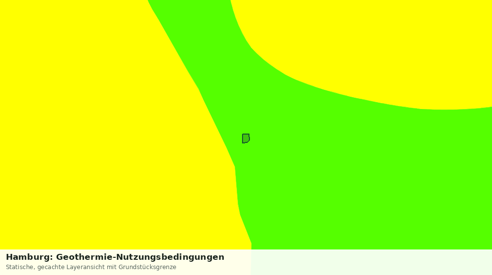Statische Kartenansicht: Hamburg: Geothermie-Nutzungsbedingungen