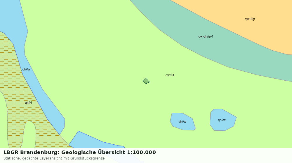 Statische Kartenansicht: LBGR Brandenburg: Geologische Übersicht 1:100.000