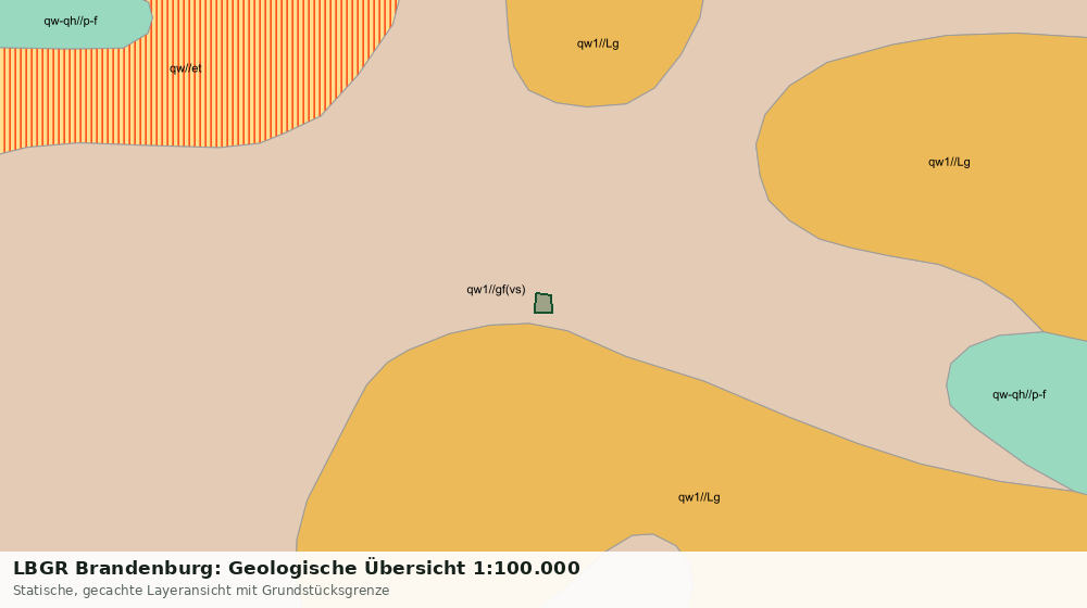 Statische Kartenansicht: LBGR Brandenburg: Geologische Übersicht 1:100.000