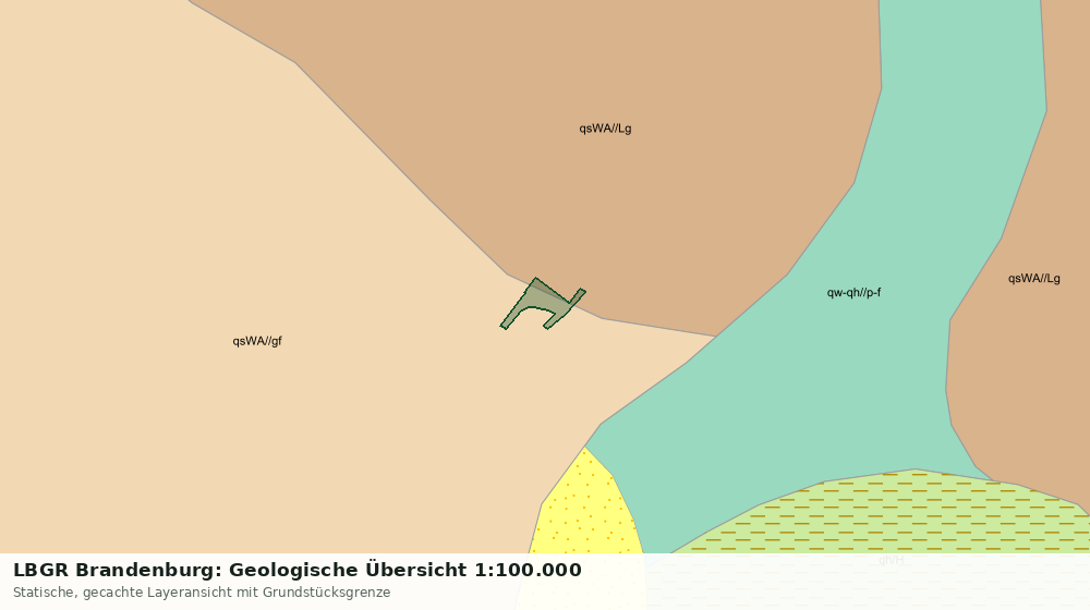 Statische Kartenansicht: LBGR Brandenburg: Geologische Übersicht 1:100.000