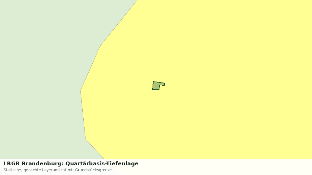 Statische Kartenansicht: LBGR Brandenburg: Quartärbasis-Tiefenlage