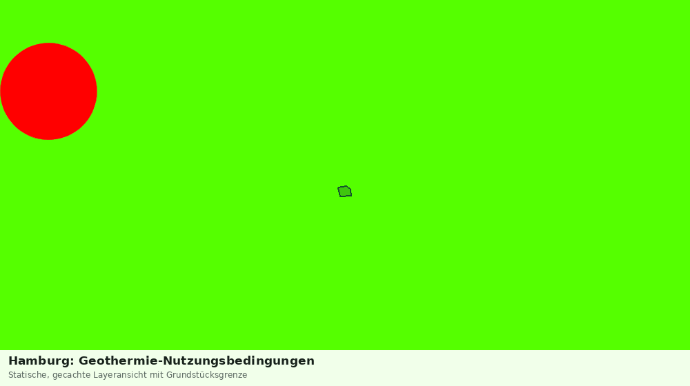 Statische Kartenansicht: Hamburg: Geothermie-Nutzungsbedingungen