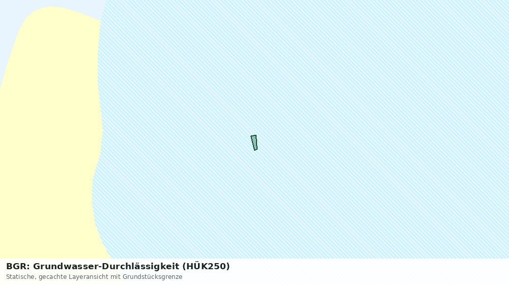 Statische Kartenansicht: BGR: Grundwasser-Durchlässigkeit (HÜK250)