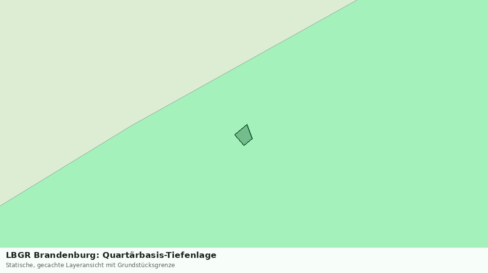 Statische Kartenansicht: LBGR Brandenburg: Quartärbasis-Tiefenlage