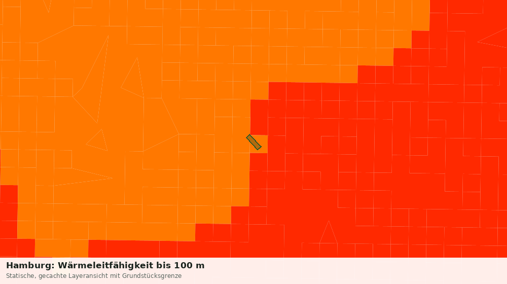 Statische Kartenansicht: Hamburg: Wärmeleitfähigkeit bis 100 m