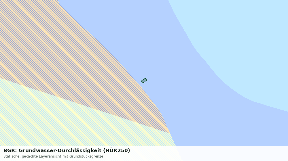 Statische Kartenansicht: BGR: Grundwasser-Durchlässigkeit (HÜK250)