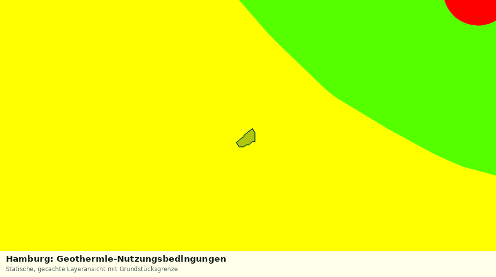 Statische Kartenansicht: Hamburg: Geothermie-Nutzungsbedingungen
