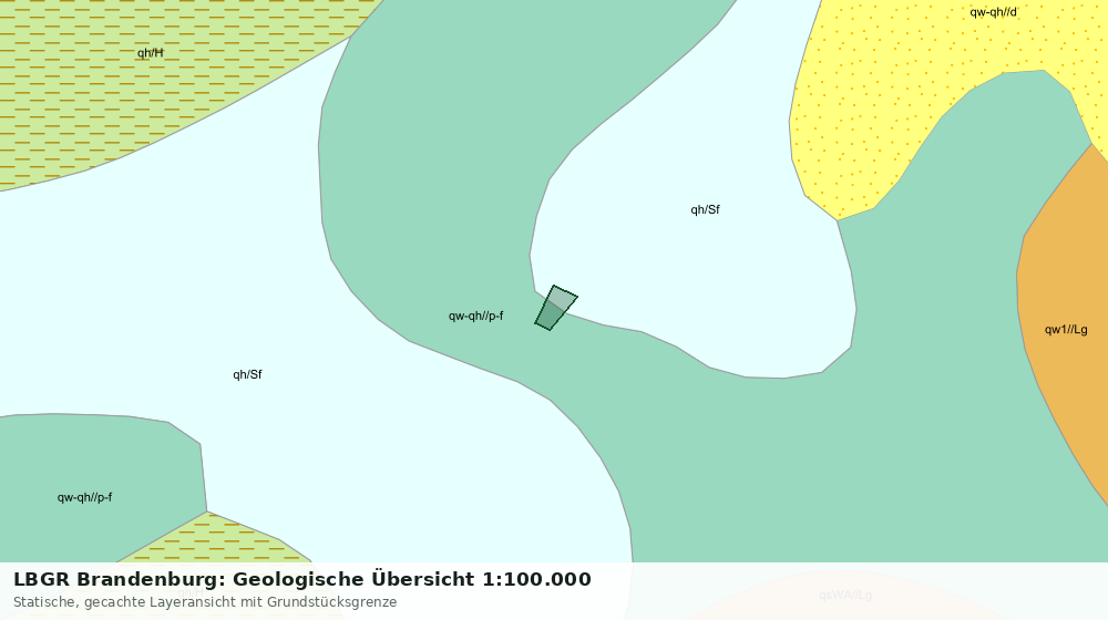 Statische Kartenansicht: LBGR Brandenburg: Geologische Übersicht 1:100.000