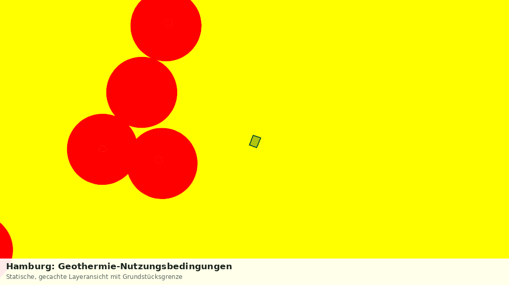 Statische Kartenansicht: Hamburg: Geothermie-Nutzungsbedingungen