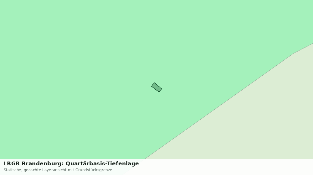 Statische Kartenansicht: LBGR Brandenburg: Quartärbasis-Tiefenlage