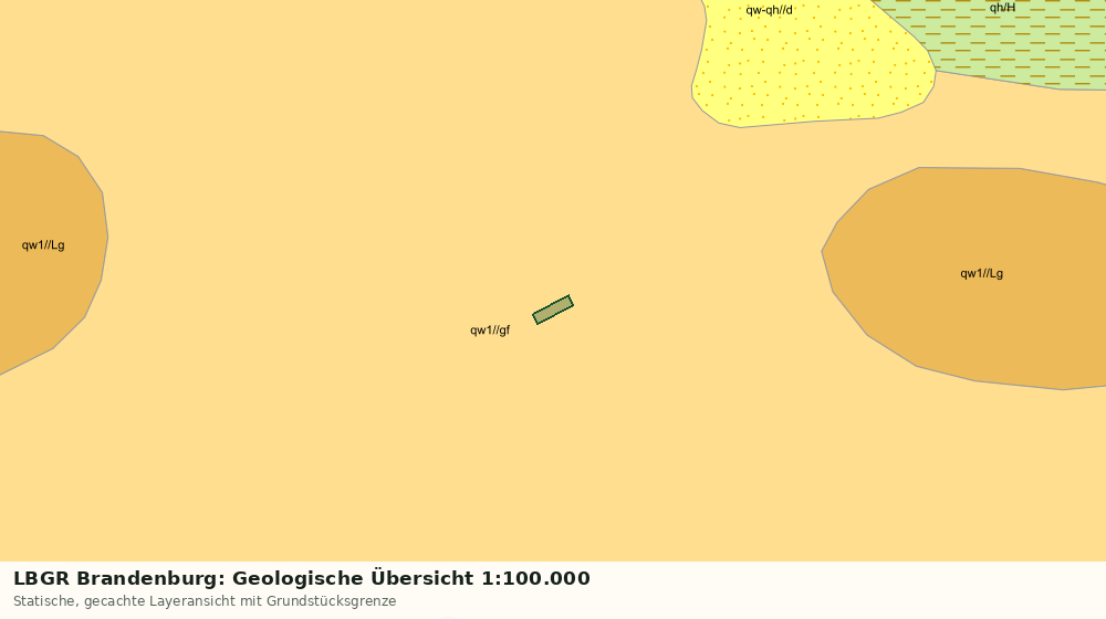 Statische Kartenansicht: LBGR Brandenburg: Geologische Übersicht 1:100.000