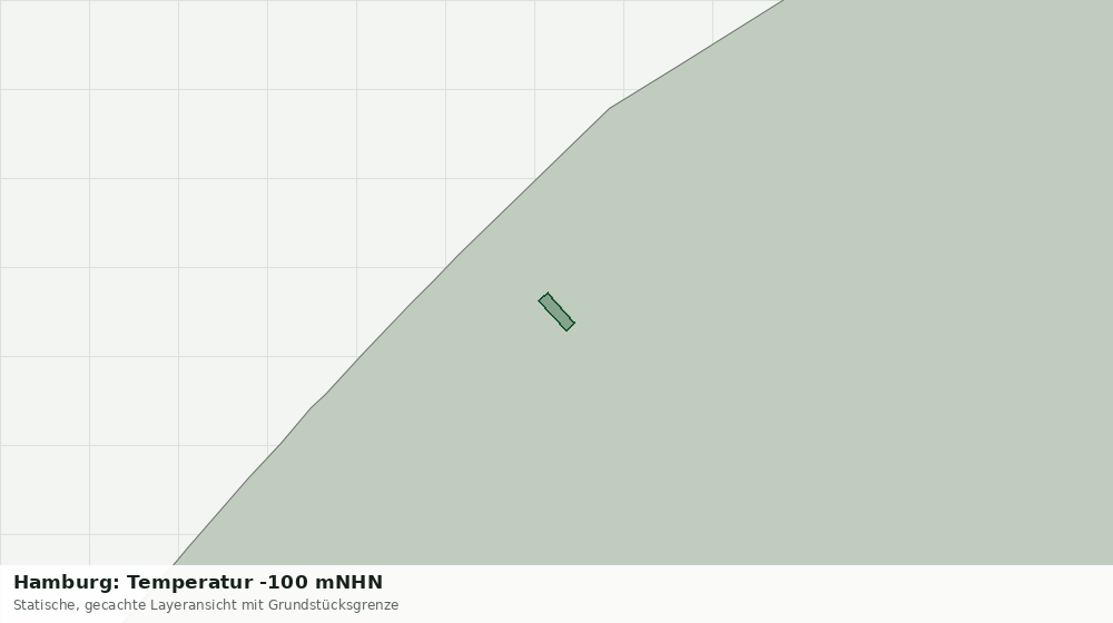 Statische Kartenansicht: Hamburg: Temperatur -100 mNHN