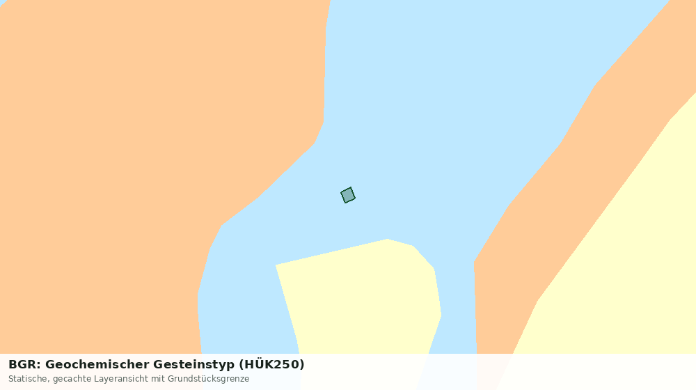 Statische Kartenansicht: BGR: Geochemischer Gesteinstyp (HÜK250)