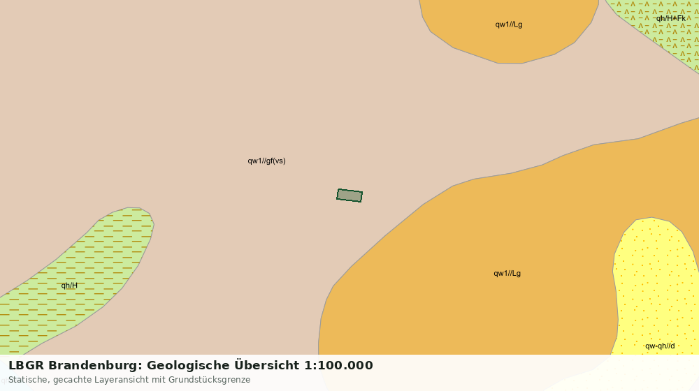 Statische Kartenansicht: LBGR Brandenburg: Geologische Übersicht 1:100.000