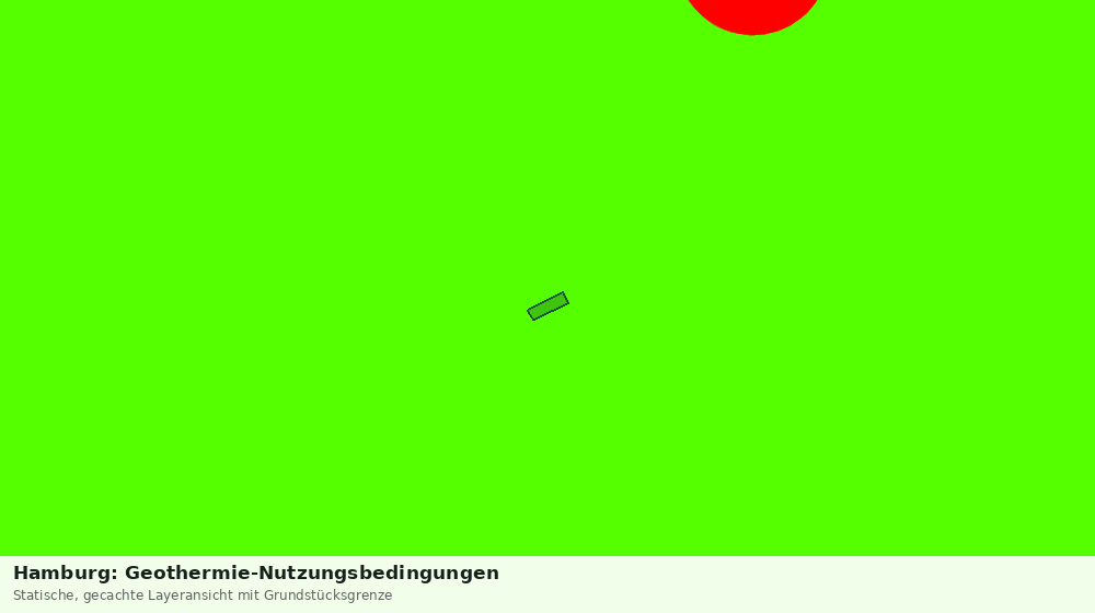 Statische Kartenansicht: Hamburg: Geothermie-Nutzungsbedingungen
