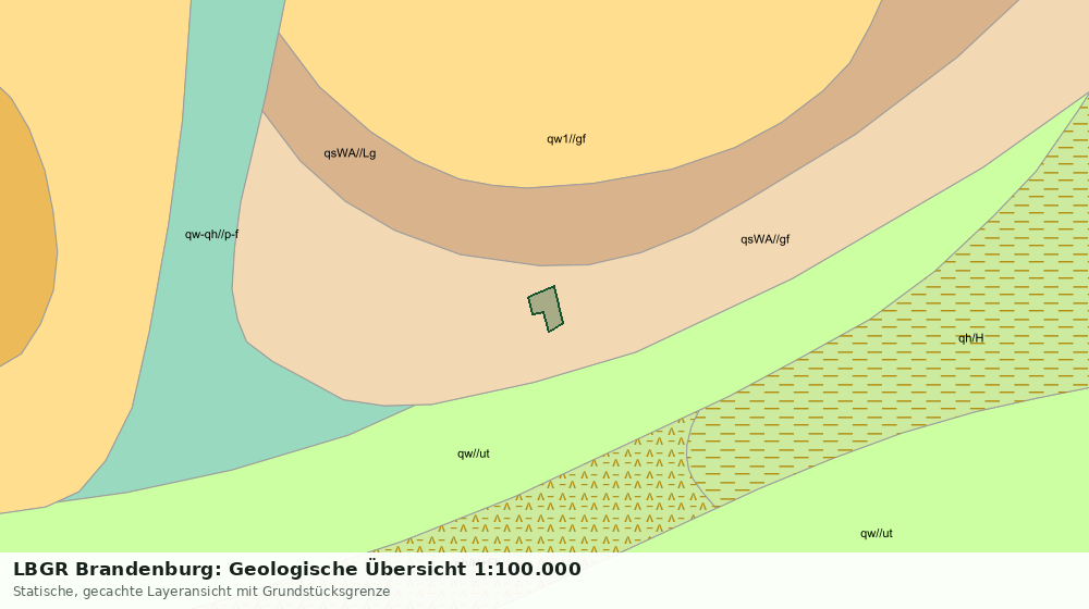 Statische Kartenansicht: LBGR Brandenburg: Geologische Übersicht 1:100.000