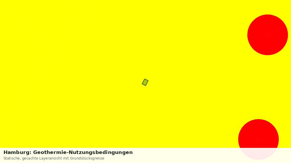 Statische Kartenansicht: Hamburg: Geothermie-Nutzungsbedingungen
