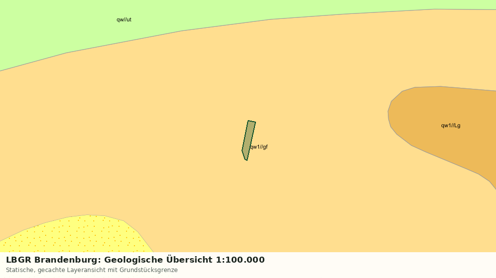Statische Kartenansicht: LBGR Brandenburg: Geologische Übersicht 1:100.000