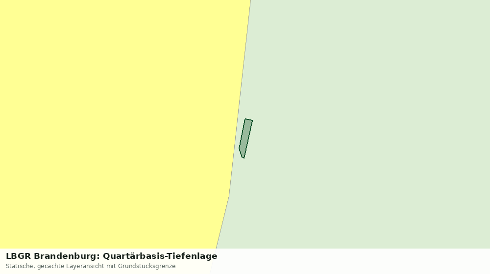 Statische Kartenansicht: LBGR Brandenburg: Quartärbasis-Tiefenlage