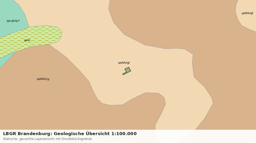 Statische Kartenansicht: LBGR Brandenburg: Geologische Übersicht 1:100.000