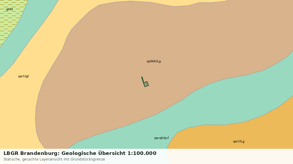 Statische Kartenansicht: LBGR Brandenburg: Geologische Übersicht 1:100.000