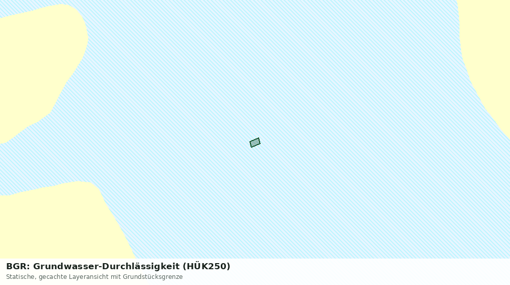 Statische Kartenansicht: BGR: Grundwasser-Durchlässigkeit (HÜK250)
