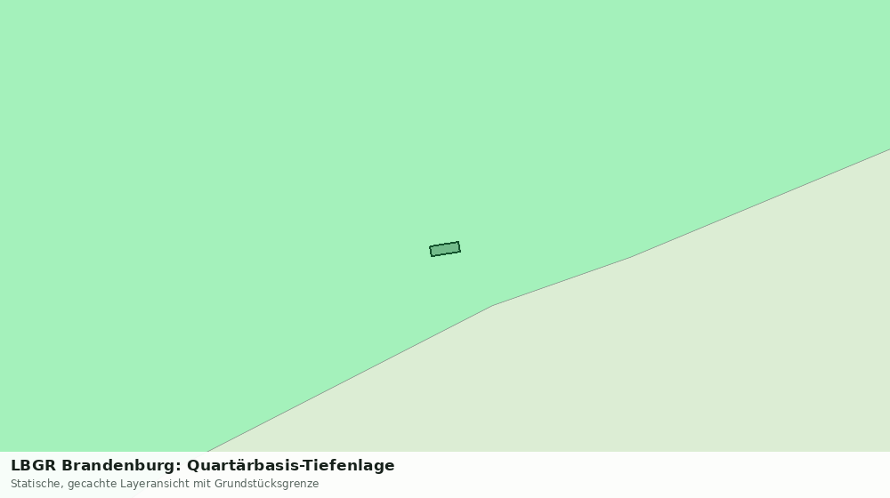 Statische Kartenansicht: LBGR Brandenburg: Quartärbasis-Tiefenlage