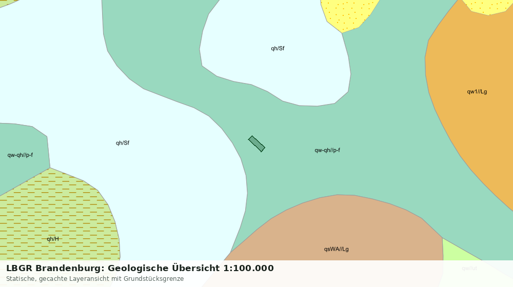 Statische Kartenansicht: LBGR Brandenburg: Geologische Übersicht 1:100.000