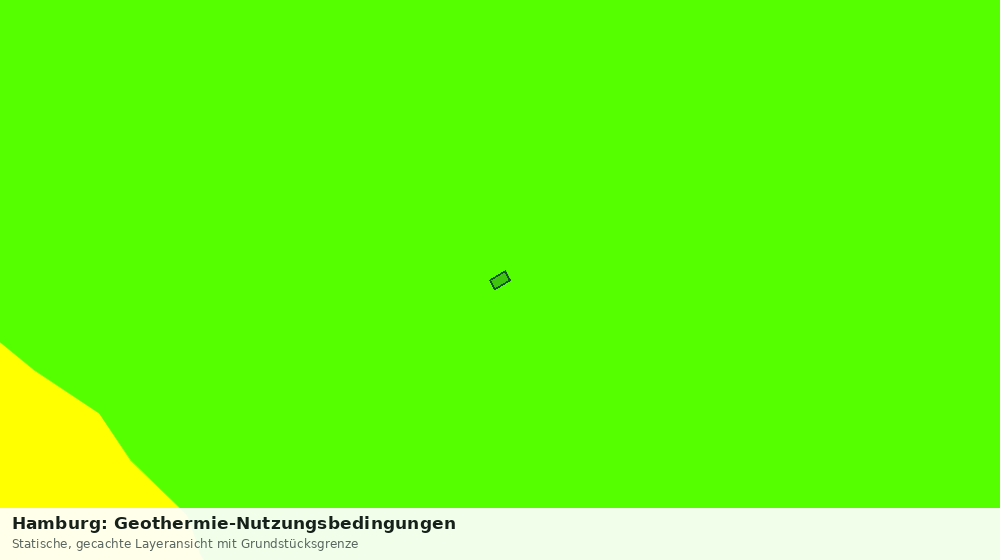 Statische Kartenansicht: Hamburg: Geothermie-Nutzungsbedingungen