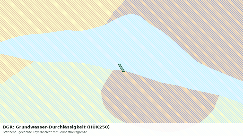 Statische Kartenansicht: BGR: Grundwasser-Durchlässigkeit (HÜK250)