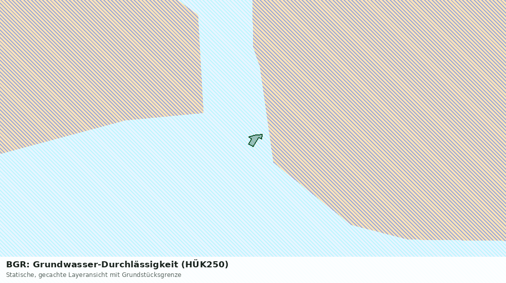 Statische Kartenansicht: BGR: Grundwasser-Durchlässigkeit (HÜK250)