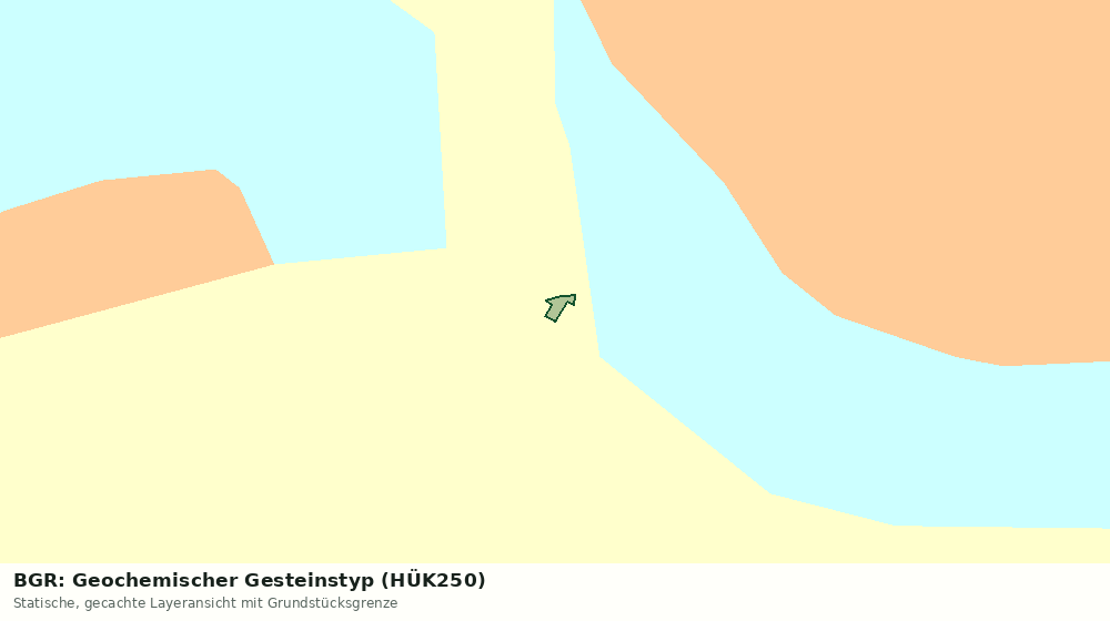 Statische Kartenansicht: BGR: Geochemischer Gesteinstyp (HÜK250)