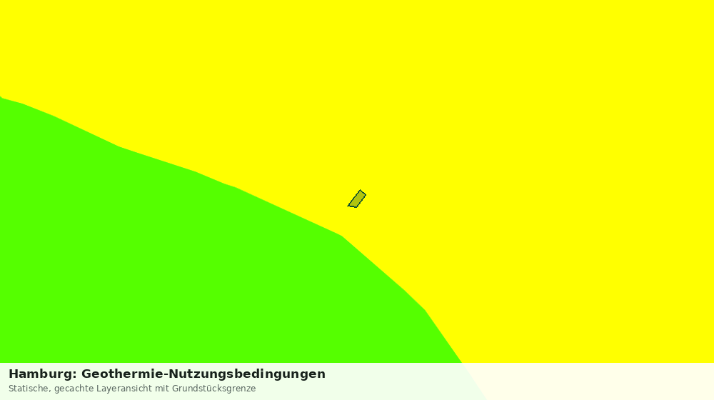 Statische Kartenansicht: Hamburg: Geothermie-Nutzungsbedingungen