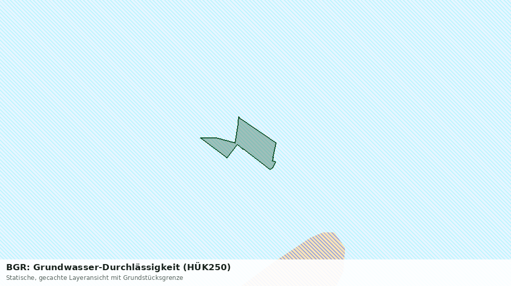 Statische Kartenansicht: BGR: Grundwasser-Durchlässigkeit (HÜK250)