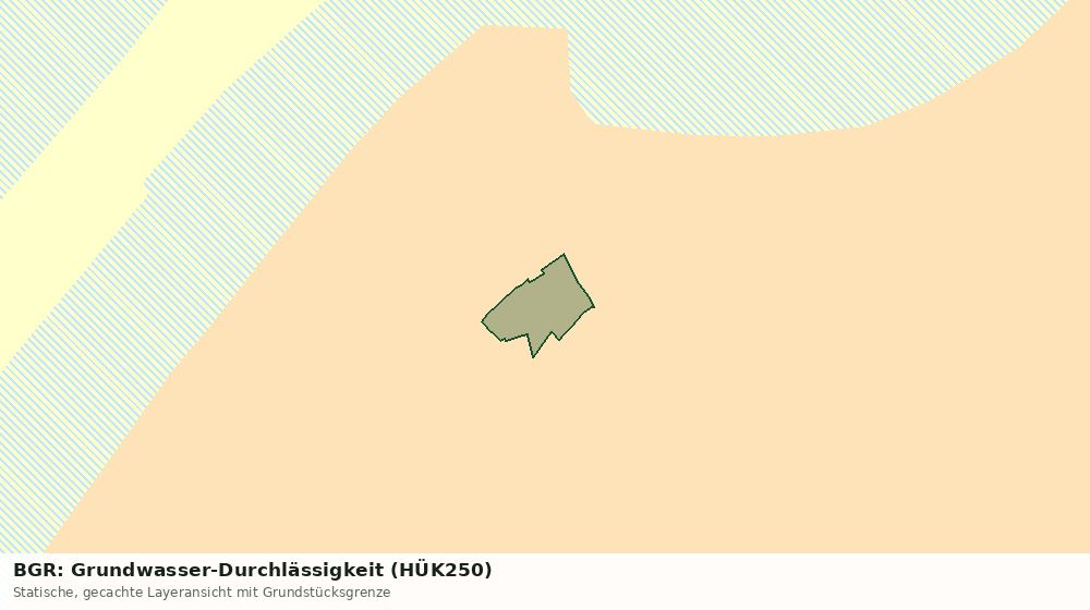 Statische Kartenansicht: BGR: Grundwasser-Durchlässigkeit (HÜK250)