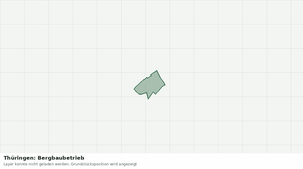 Statische Kartenansicht: Thüringen: Bergbaubetrieb