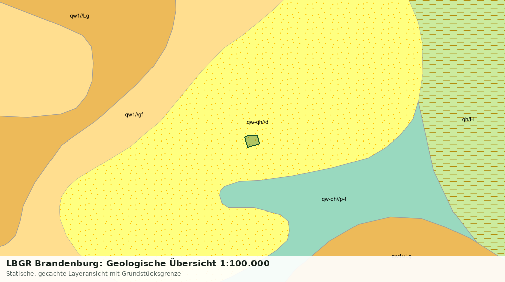 Statische Kartenansicht: LBGR Brandenburg: Geologische Übersicht 1:100.000