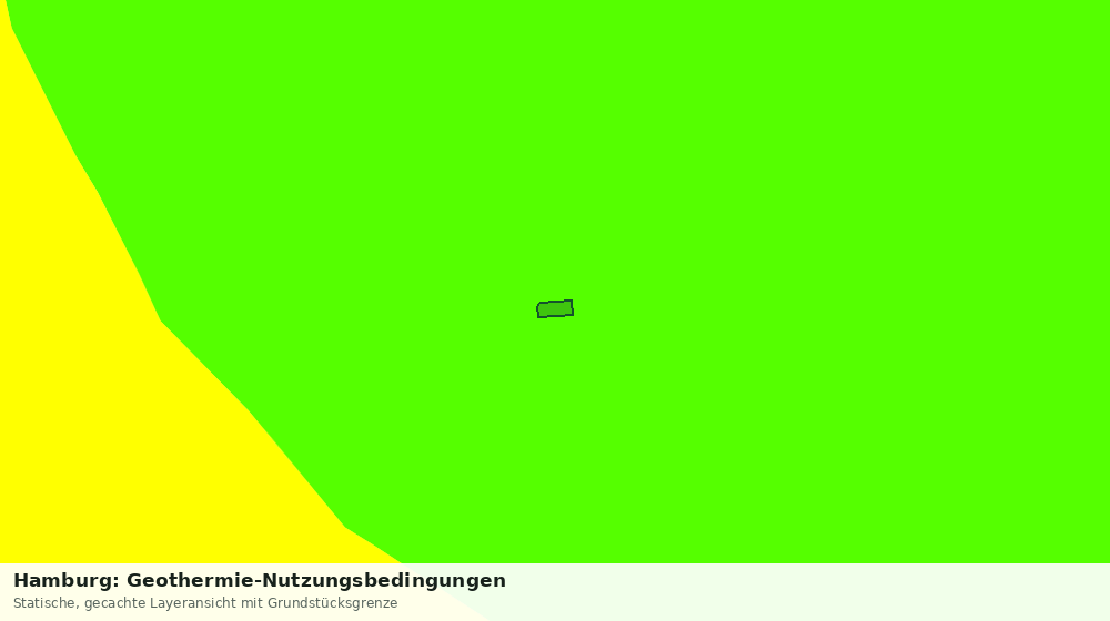 Statische Kartenansicht: Hamburg: Geothermie-Nutzungsbedingungen