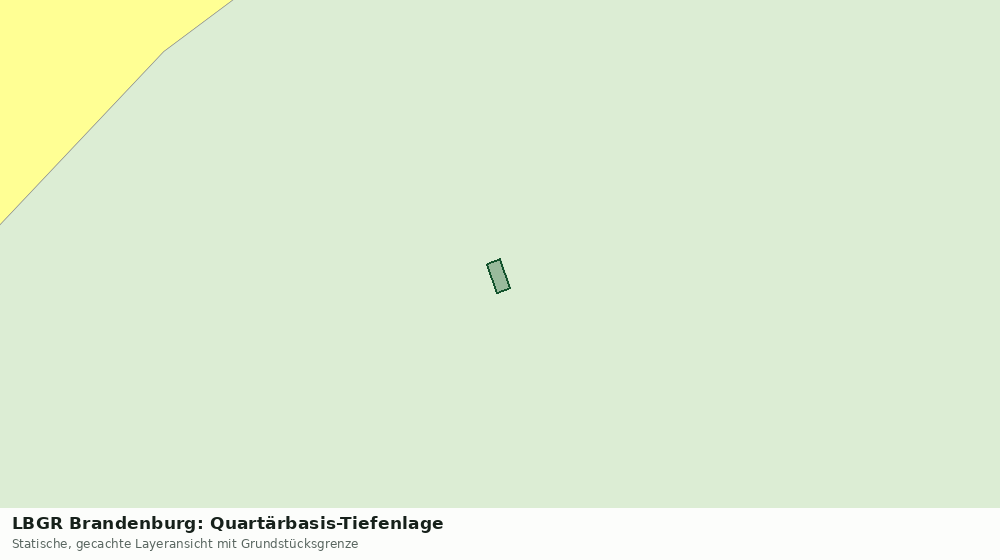 Statische Kartenansicht: LBGR Brandenburg: Quartärbasis-Tiefenlage