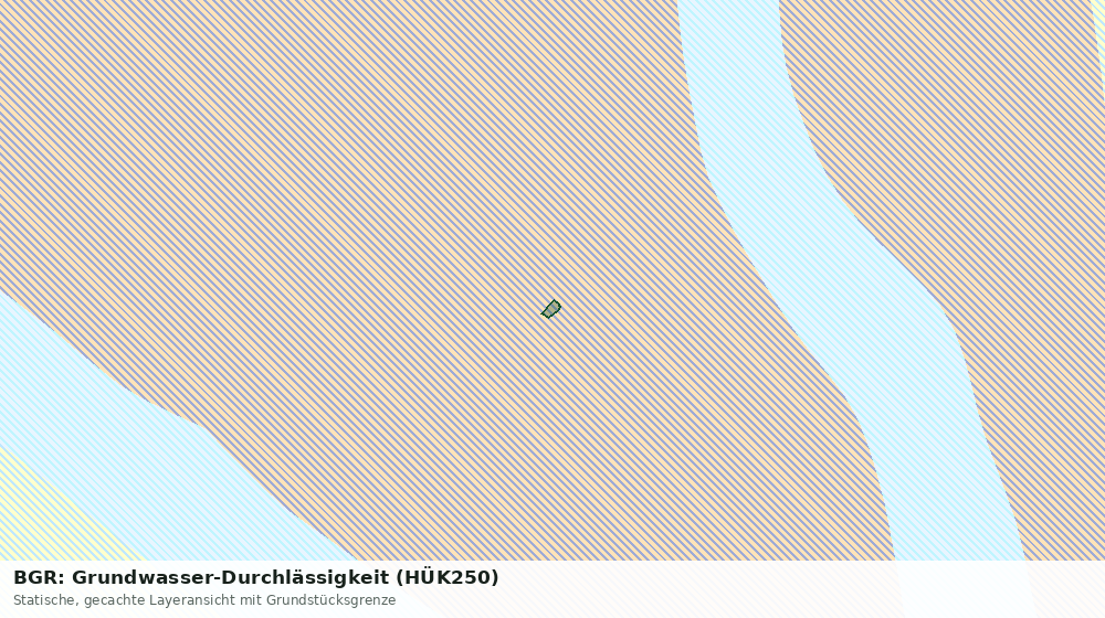 Statische Kartenansicht: BGR: Grundwasser-Durchlässigkeit (HÜK250)