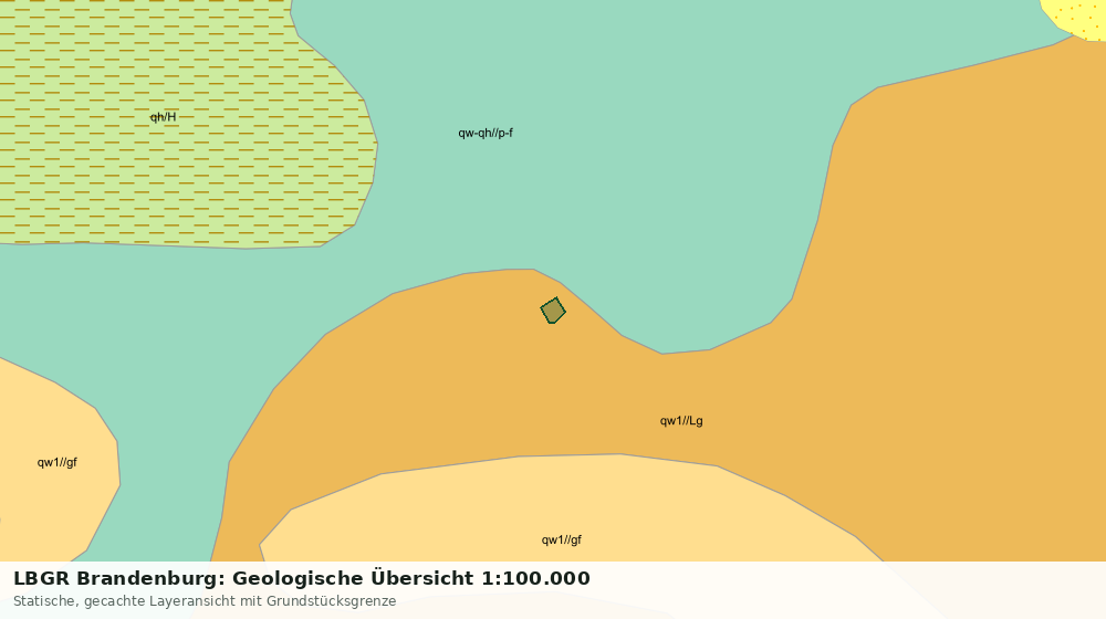Statische Kartenansicht: LBGR Brandenburg: Geologische Übersicht 1:100.000
