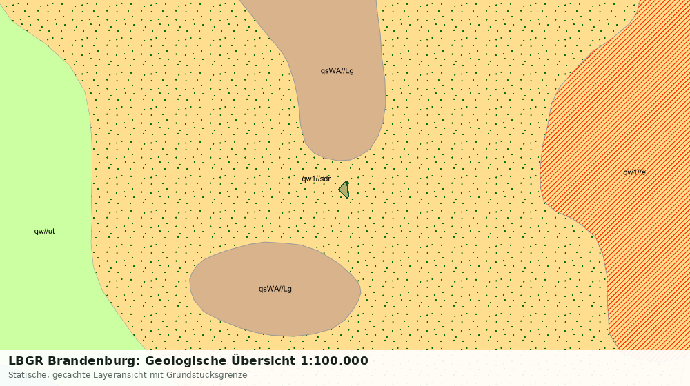 Statische Kartenansicht: LBGR Brandenburg: Geologische Übersicht 1:100.000